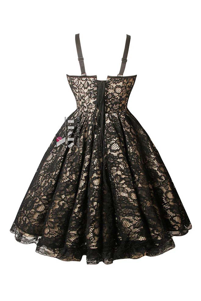 Винтажное вечернее платье с корсетом и вырезом в форме сердца, 11