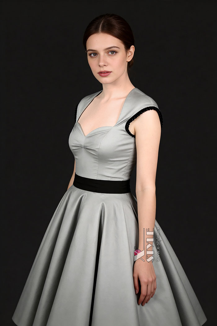 Винтажное платье в стиле Ретро с подъюбником, 3