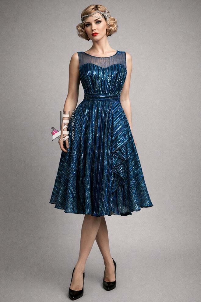 Платье Adriana с металлизированной отделкой