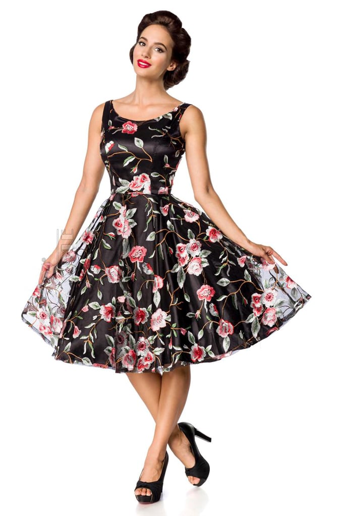 Платье Ретро с вышитыми цветами Belsira, 9