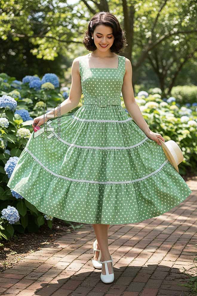 Винтажное платье Mint Belle