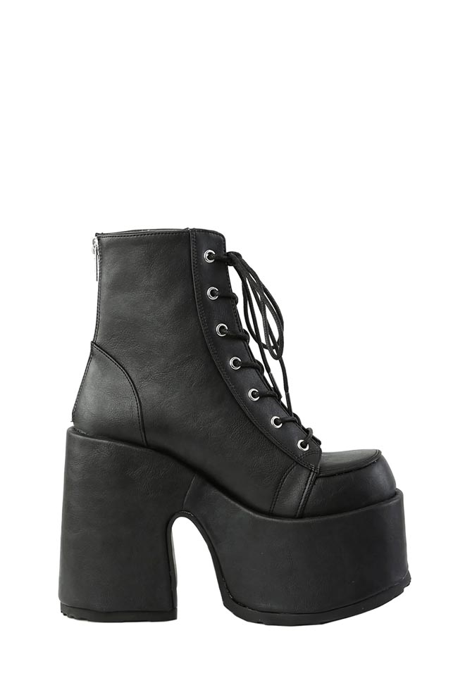 High Platform Ankle Boots with a Chunky Heel, 3