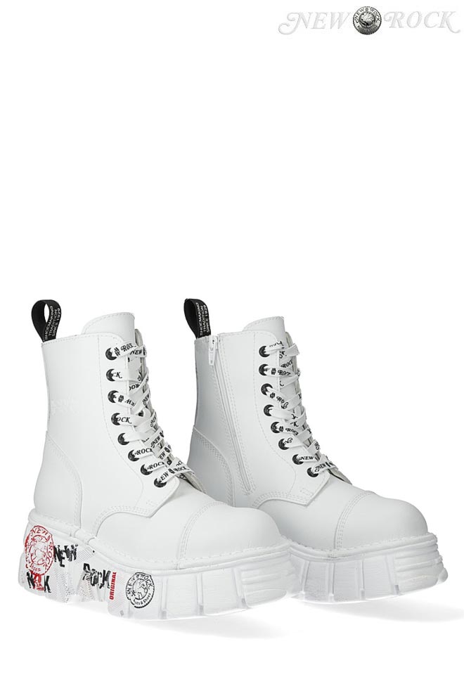 Белые ботинки на платформе New Rock URBAN TRILLS