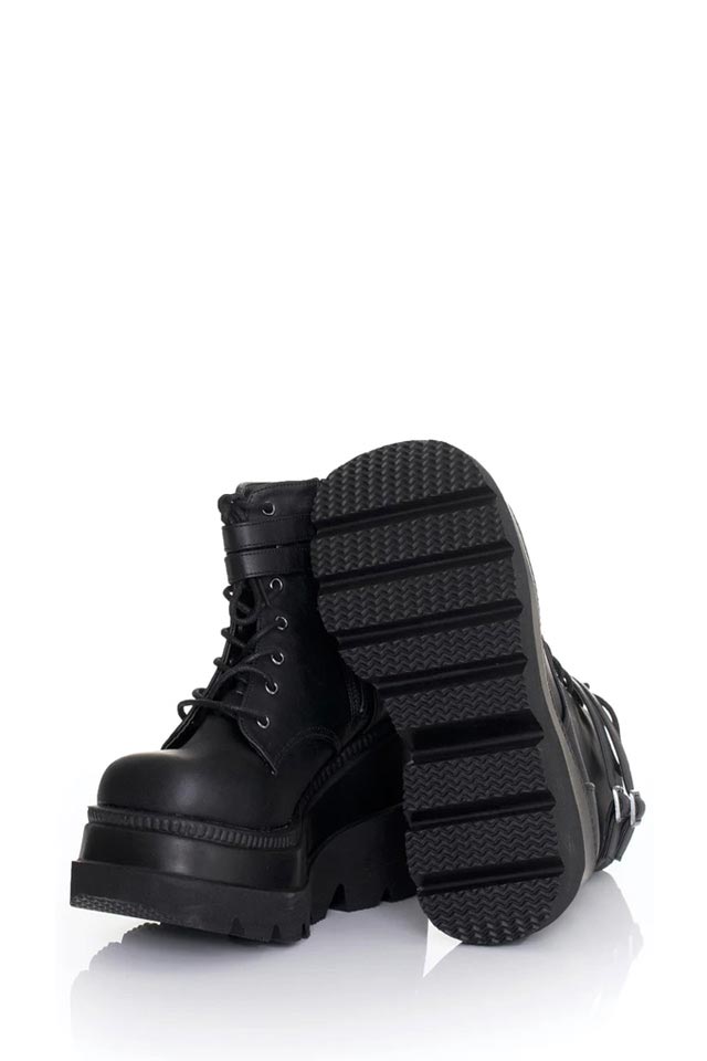 Черные ботинки на высокой платформе SHAKER PU, 13
