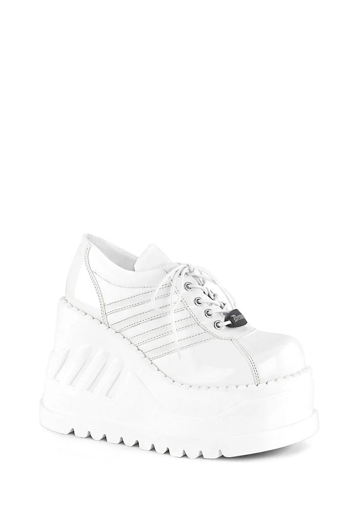 Белые кроссовки на высокой платформе Demonia, 7