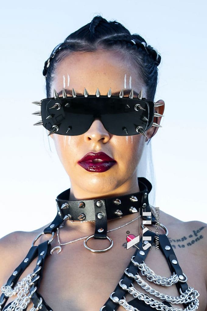 Очки Y2K Nomada Moto с шипами, 3