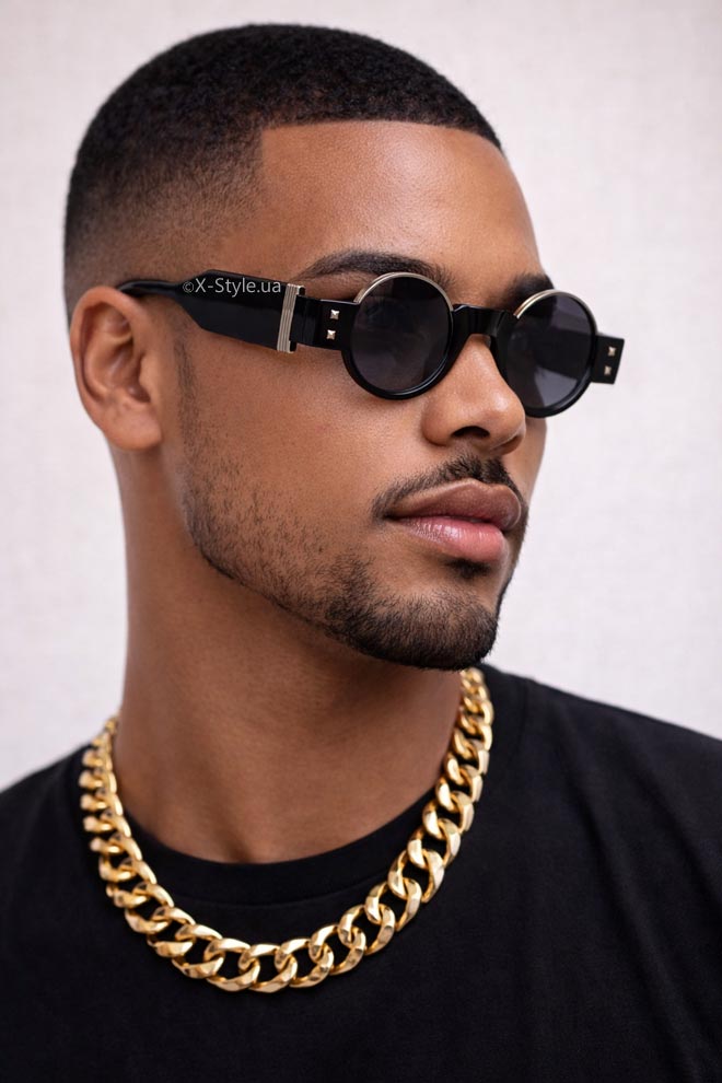 Солнцезащитные круглые очки в массивной оправе Avant-Garde OLIVIER, 7