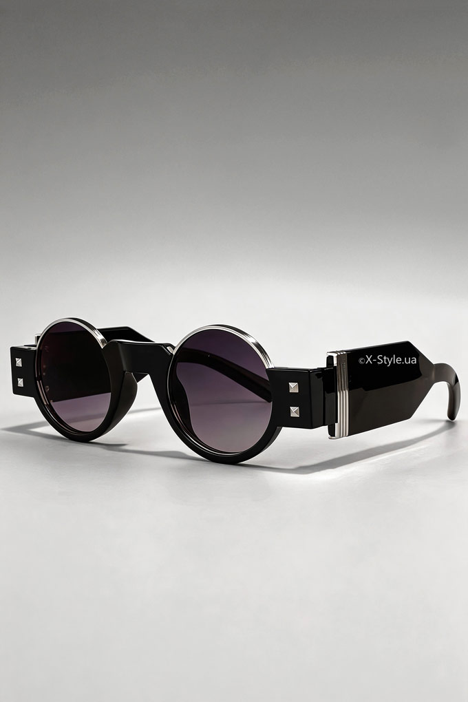 Солнцезащитные круглые очки в массивной оправе Avant-Garde OLIVIER