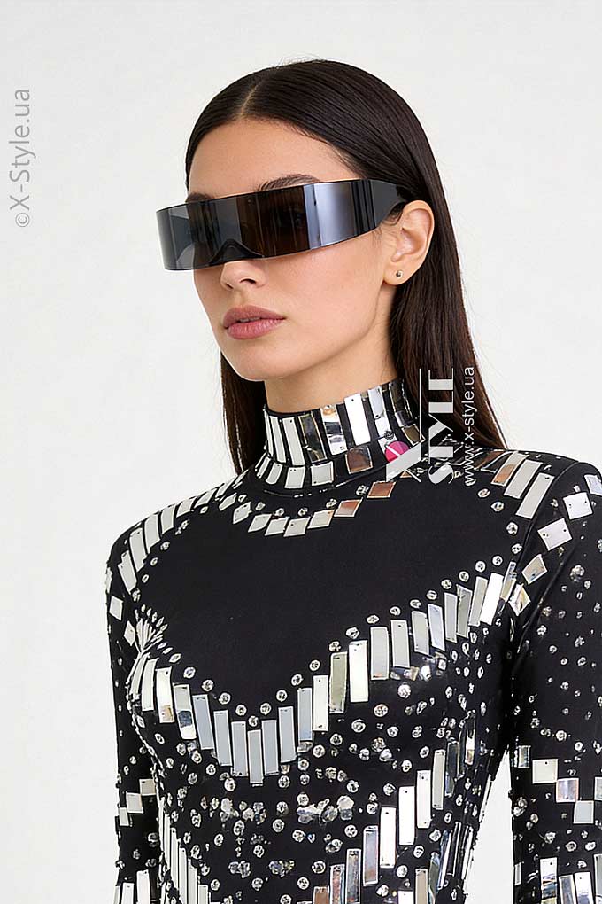 Черные очки Futuristic Rave, 3