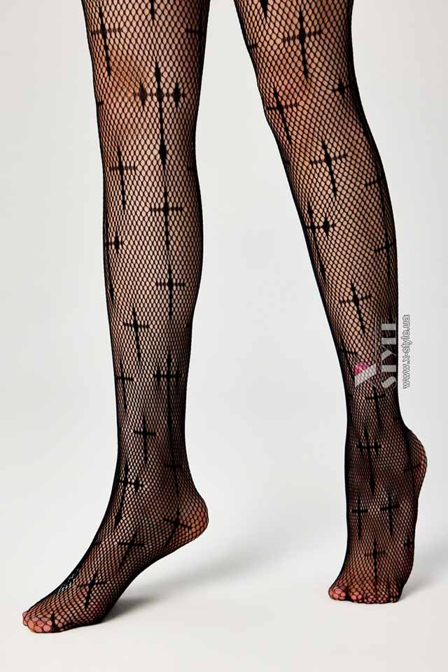 Колготки-сітка з хрестами KC4159, 9