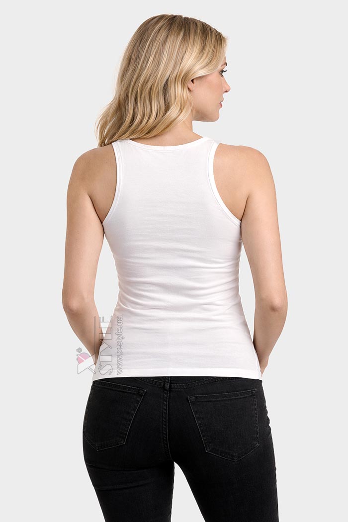 Белая майка женская XC149, 7