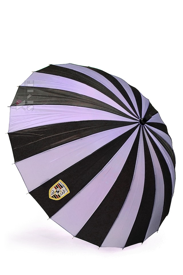 Зонт-трость 24 спицы (сиреневый/черный), 5