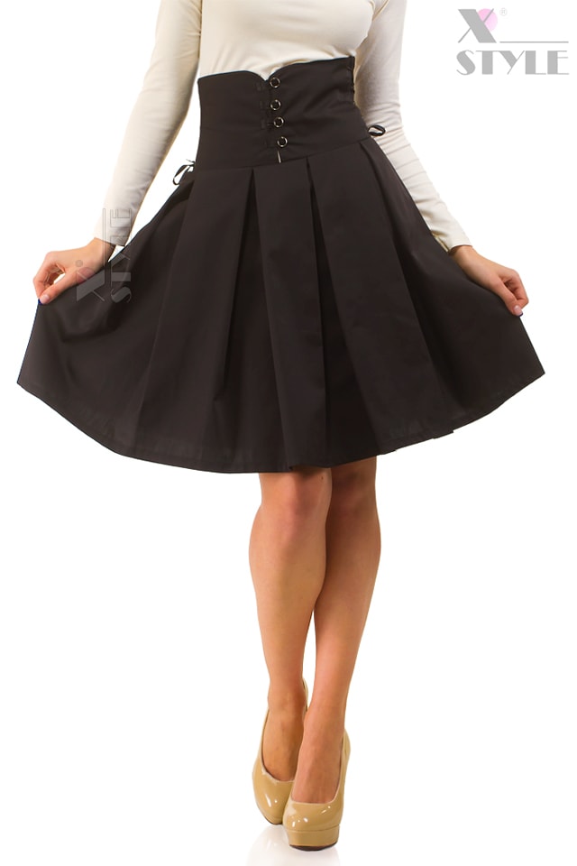 Плиссированная юбка с высокой талией X-Style, 3