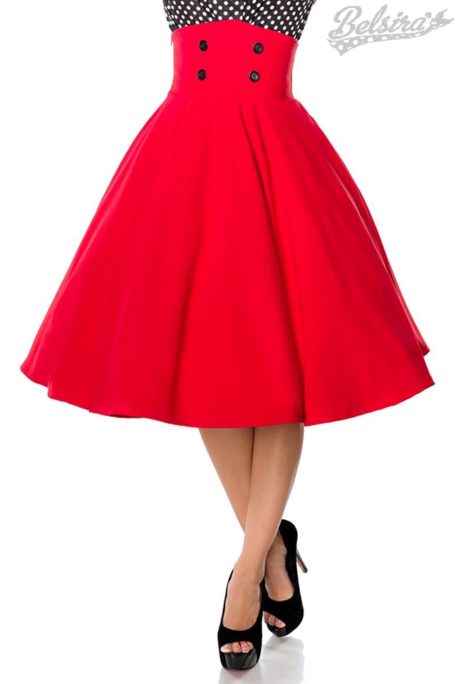 Красная юбка в стиле Ретро, 3