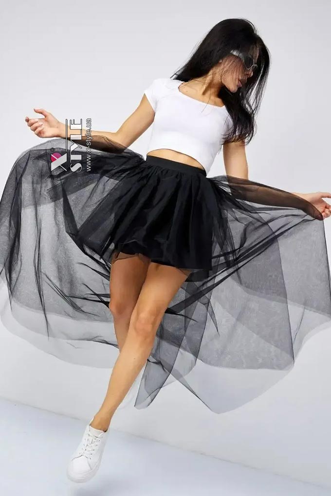 Юбка-шлейф из фатина женская X7227, 9