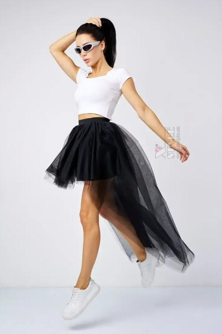 Юбка-шлейф из фатина женская X7227, 17